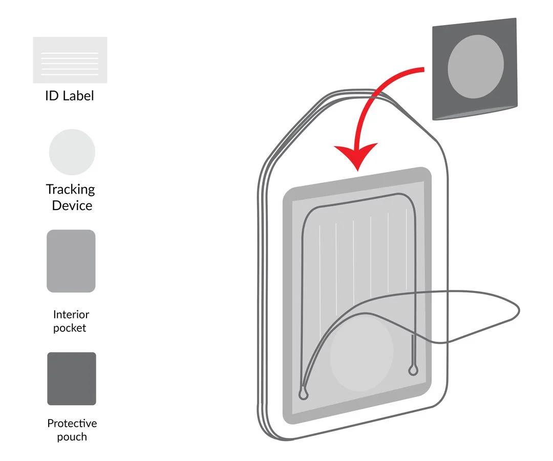 AirTag Leather Luggage Tag - Image 3