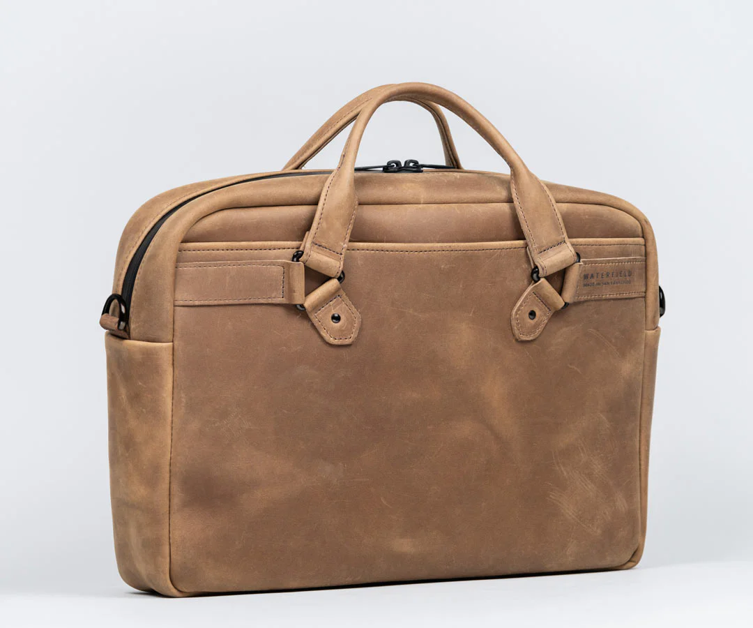 Executive Leather Laptop Briefcase - Image 14