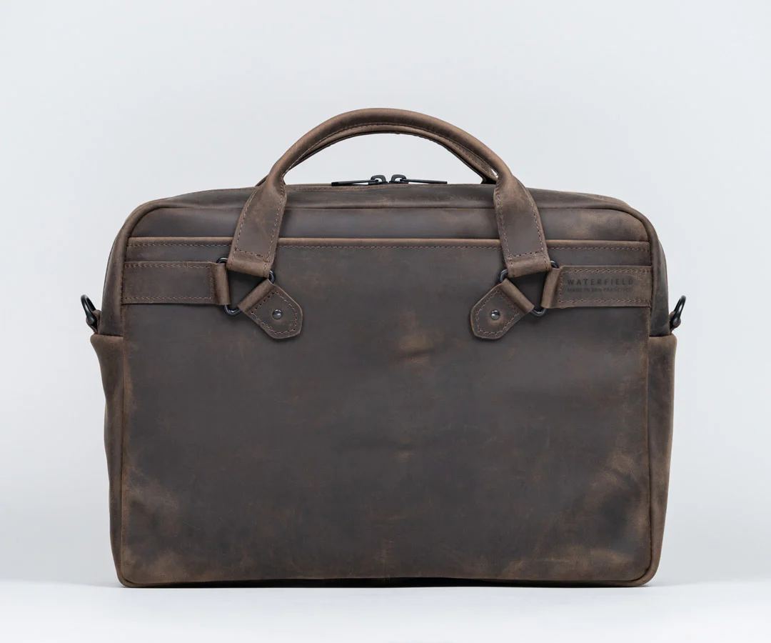 Executive Leather Laptop Briefcase - Image 2