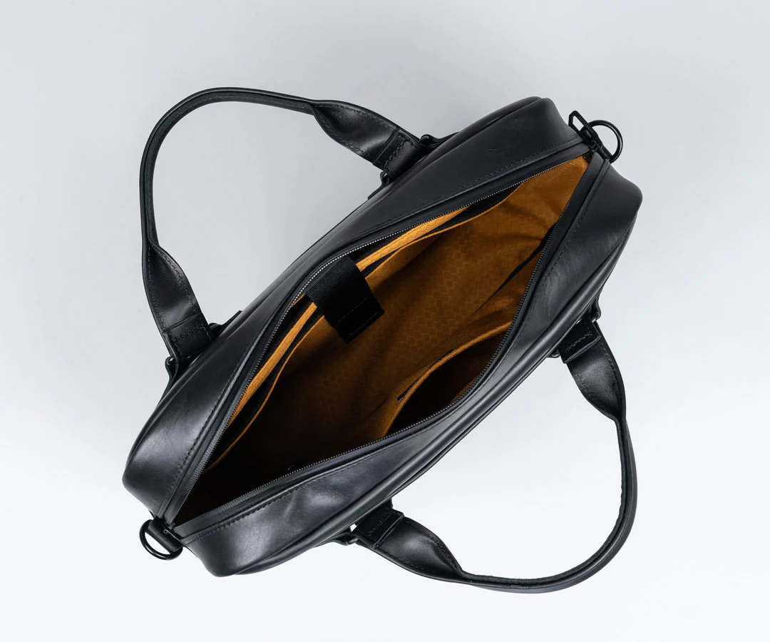 Executive Leather Laptop Briefcase - Image 3