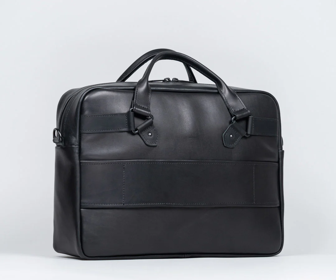 Executive Leather Laptop Briefcase - Image 6